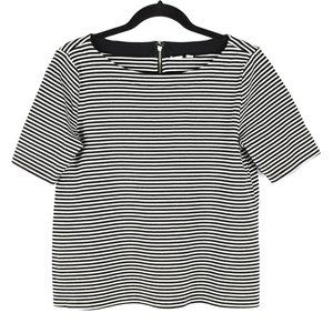 Gap Gwen Zipper Zip Back Stripe Striped Top Small